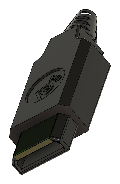 Wi-Fi link adapter plug, 3D render